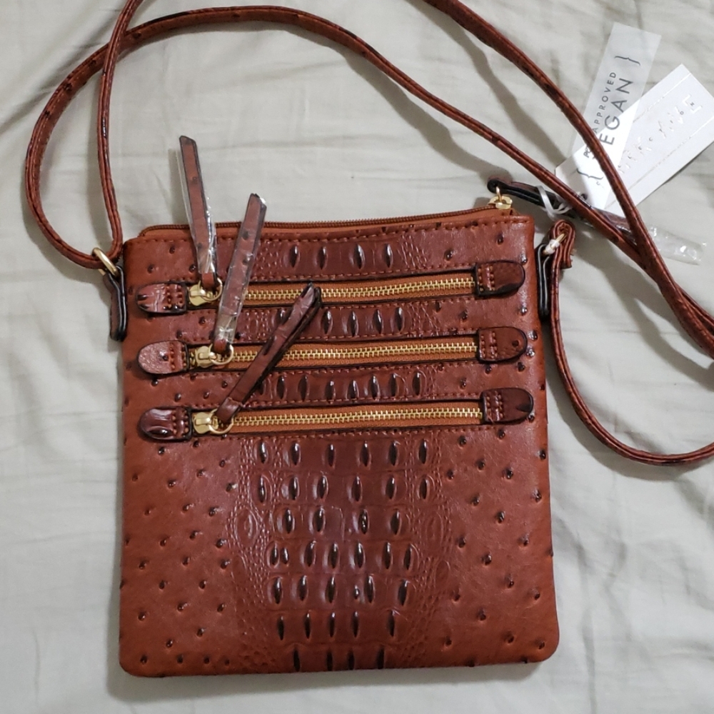 NWT crossbody vegan leather bag